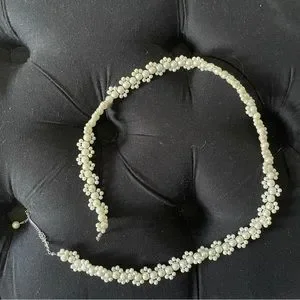 Vow’d thin pearl cluster wedding belt. Never worn. New with tags Bridal Belt Pearl Wedding Sash – JazzyAndGlitzy main image 4